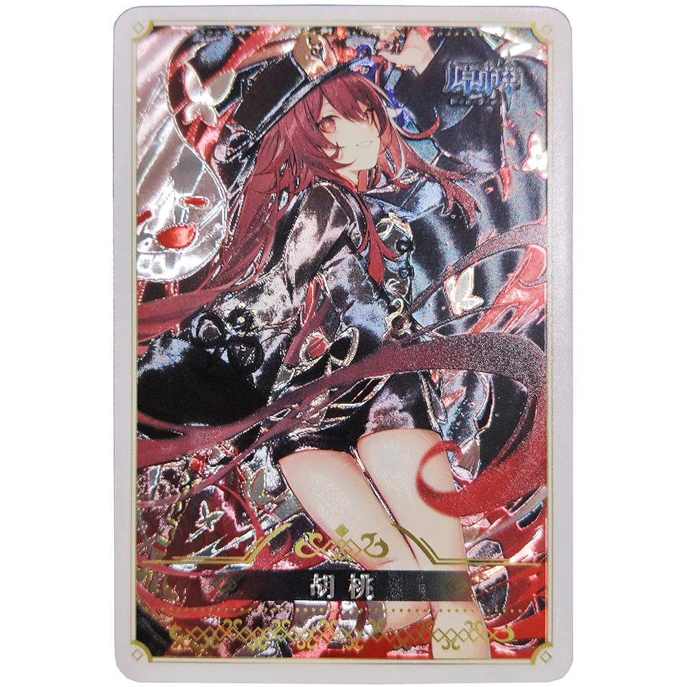 9PC Anime Goddess Tales DIY ACG Kamisato Ayaka Raiden Shogun Nahida Boy Game Toys Collectible Cards Christmas Birthday Gifts