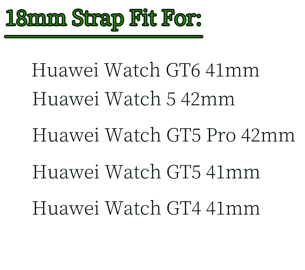 18 مللي متر الصحافة الإفراج السريع الفرقة لهواوي GT6 41 مللي متر الأصلي سيليكون معصمه لهواوي GT6/5/4 41 مللي متر ساعة 5/GT5 برو 42 مللي متر