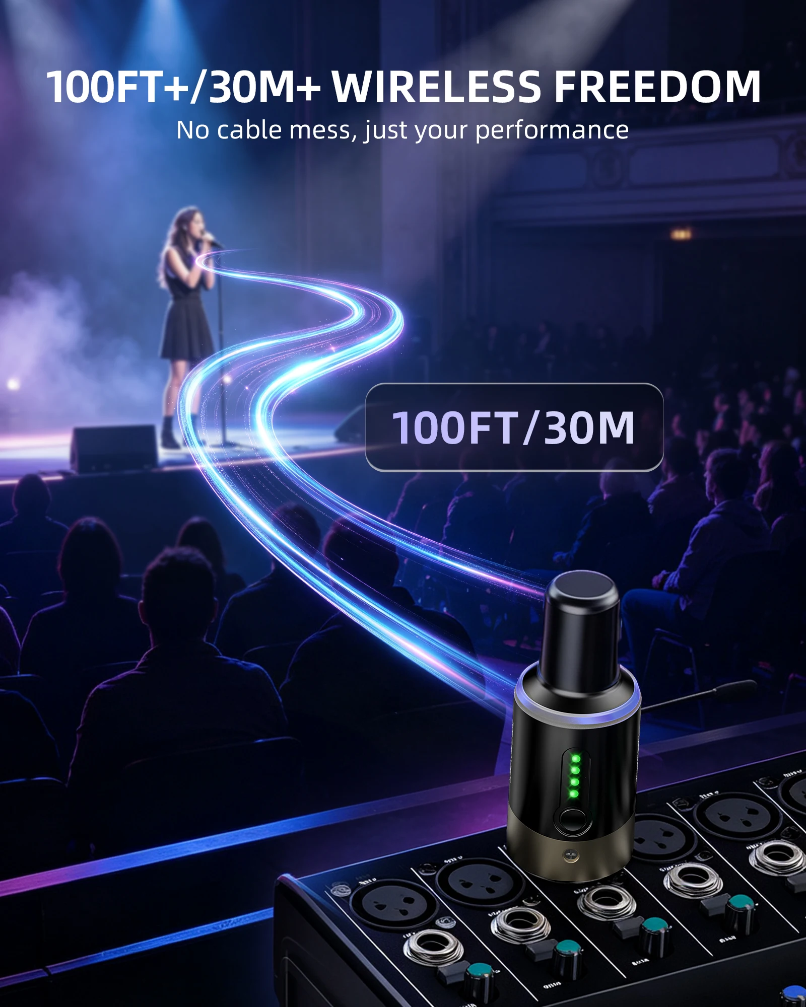 Lekato Mw-1Wireless Microphone - Xlr Microphone Condenser ulasan dan harga