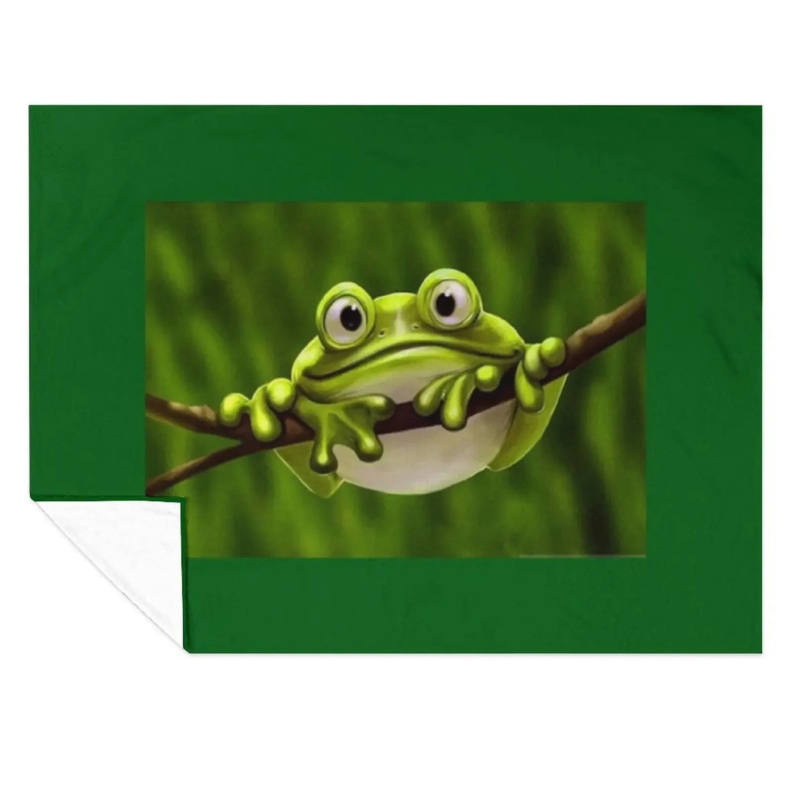 

Fat Cute Little Green Frog Throw Blanket Blankets Sofas Of Decoration Luxury Thicken Blankets For Bed Stuffeds Blankets