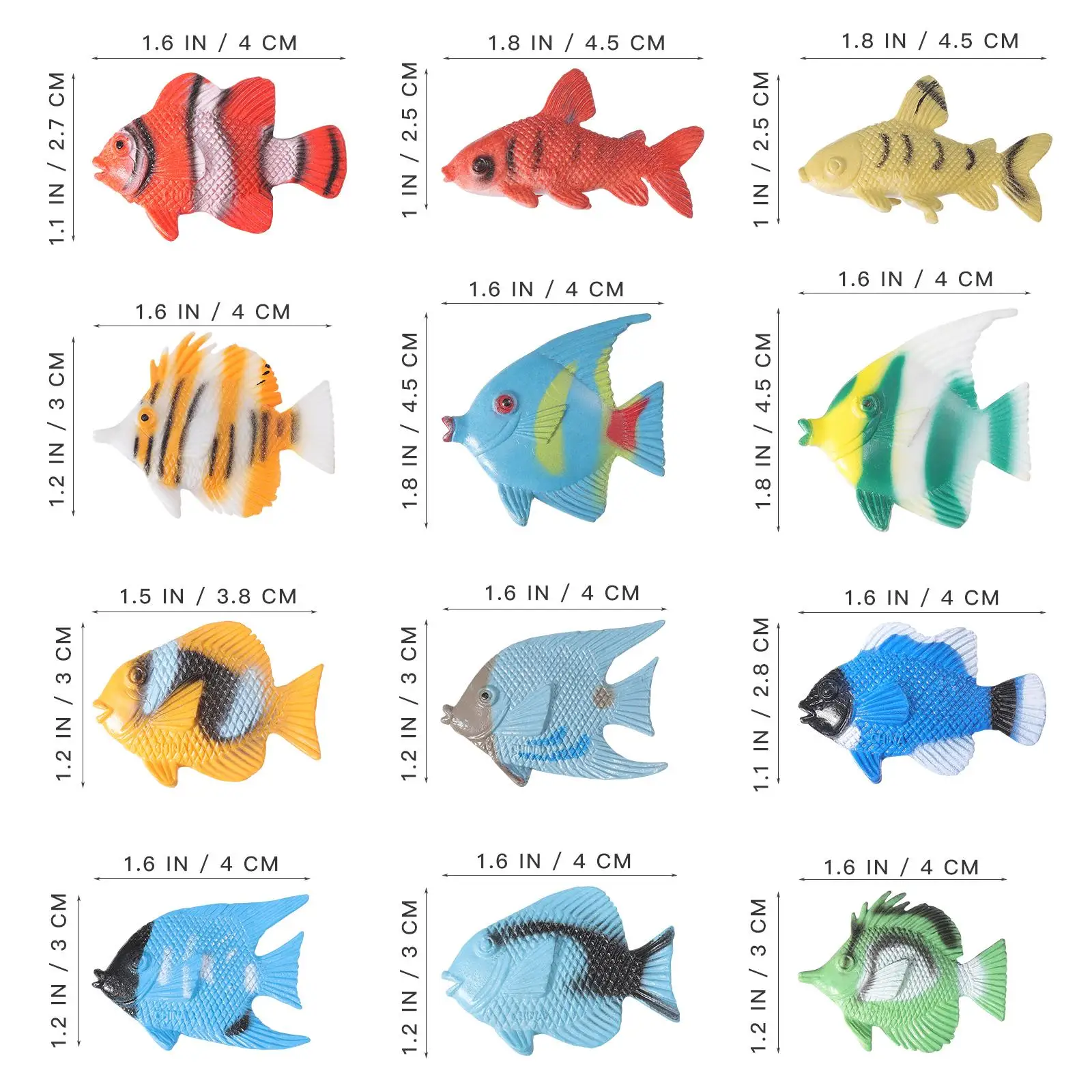 Toy Kids Educational Toys Decorate Fish Figures Figurines Decoration Learning Child