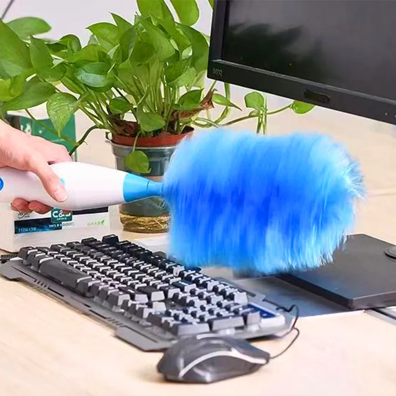 Dust Brush Electric Duster Magic Dust Glue Cleaner Bedside Brush Electric Dust Hair Household Dusting Brush Removable Portable