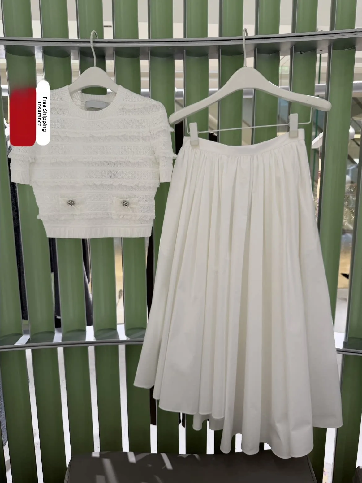 

High Waist Midi Skirt HEIDD SP2026 Spring Summer Asymmetrical Large Skirt White Cotton A-Line Half Body Skirts for Women