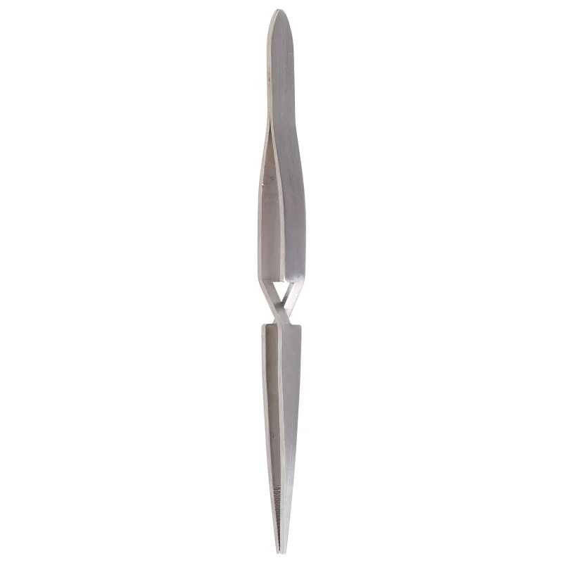 for Cross Lock Stainless Steel Reverse Action Pointed Round Tweezer Acrylic Shaping Tweezers Maintenance Hand Tools