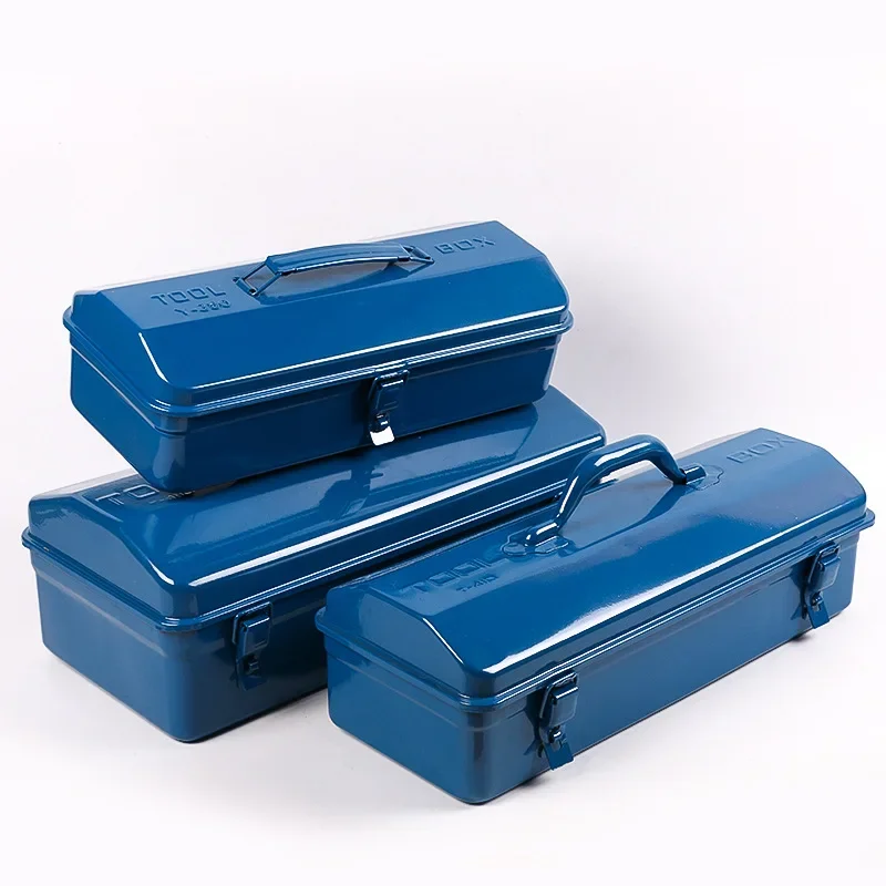 Thickened Hardware Toolbox Household Box Iron Metal Hardware Toolbox Iron Integrated Stretching Professional Maintenance