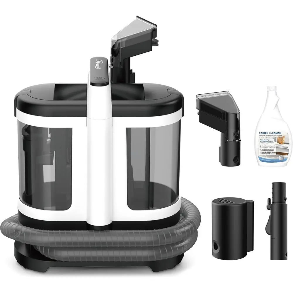 

Portable Multi-Position Carpet and Upholstery Cleaner, 450W Motor, 11kPa Suction, Spot and Stain Remover for Cars, Pet Hair Clea