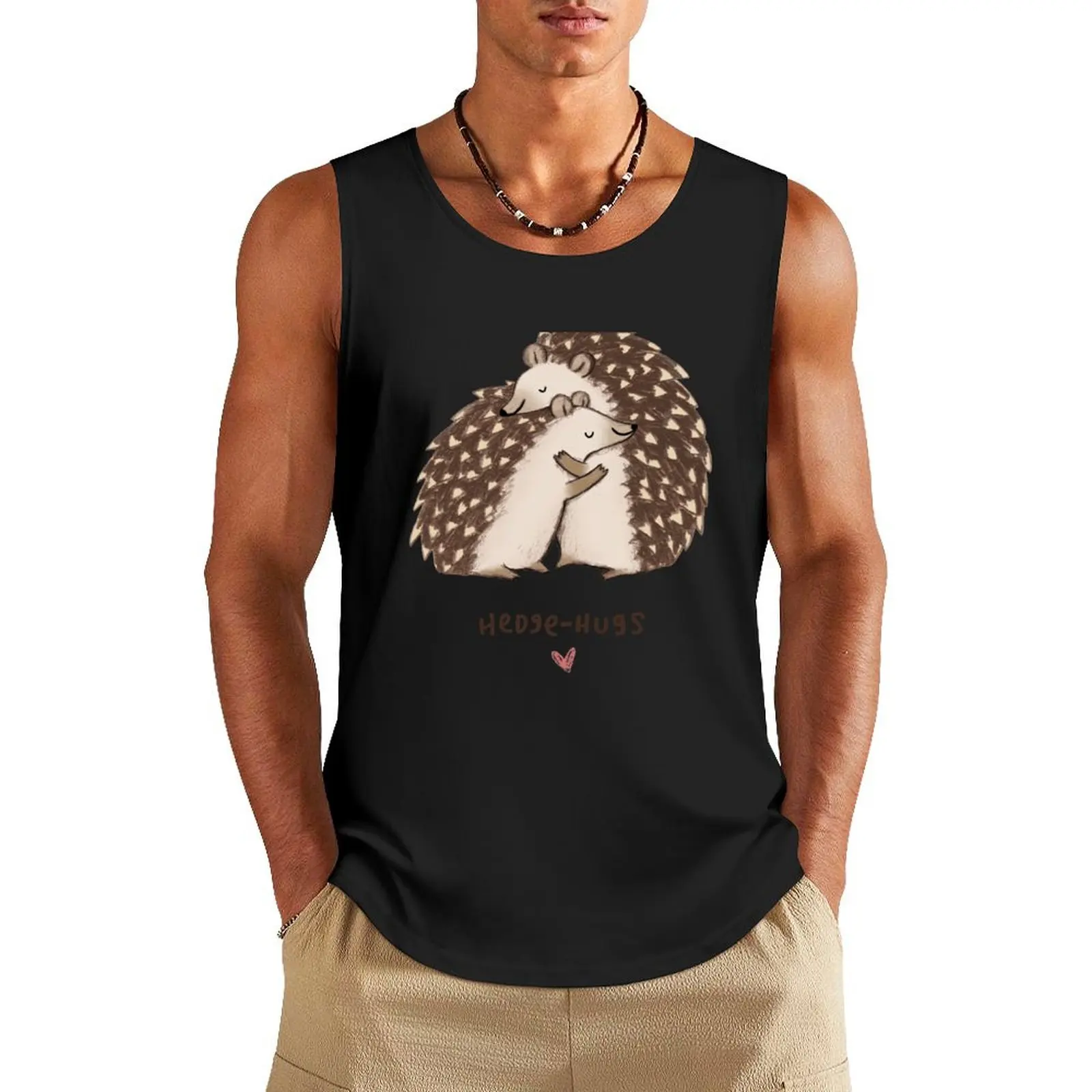 Hedge-hugs Tank Top gym accessories man bodybuilding t shirt