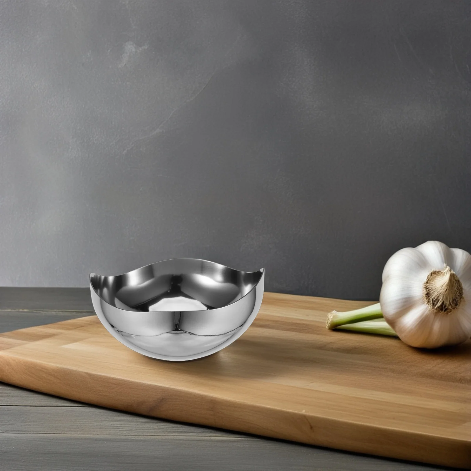 

Stainless Steel Dry Fruit Bowl Creative Design Easy Clean for Home Hotel Buffet Snacks Seasonings Bowl Fruit Bowls