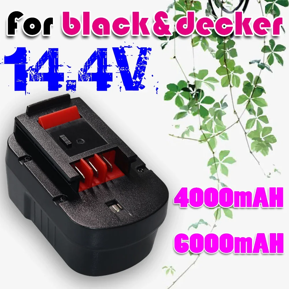 14.4V HPB14 for Black and Decker 6000mAh Ni-Mh Replacement Batteries for Firestorm FSB14 FS140BX 499936-34