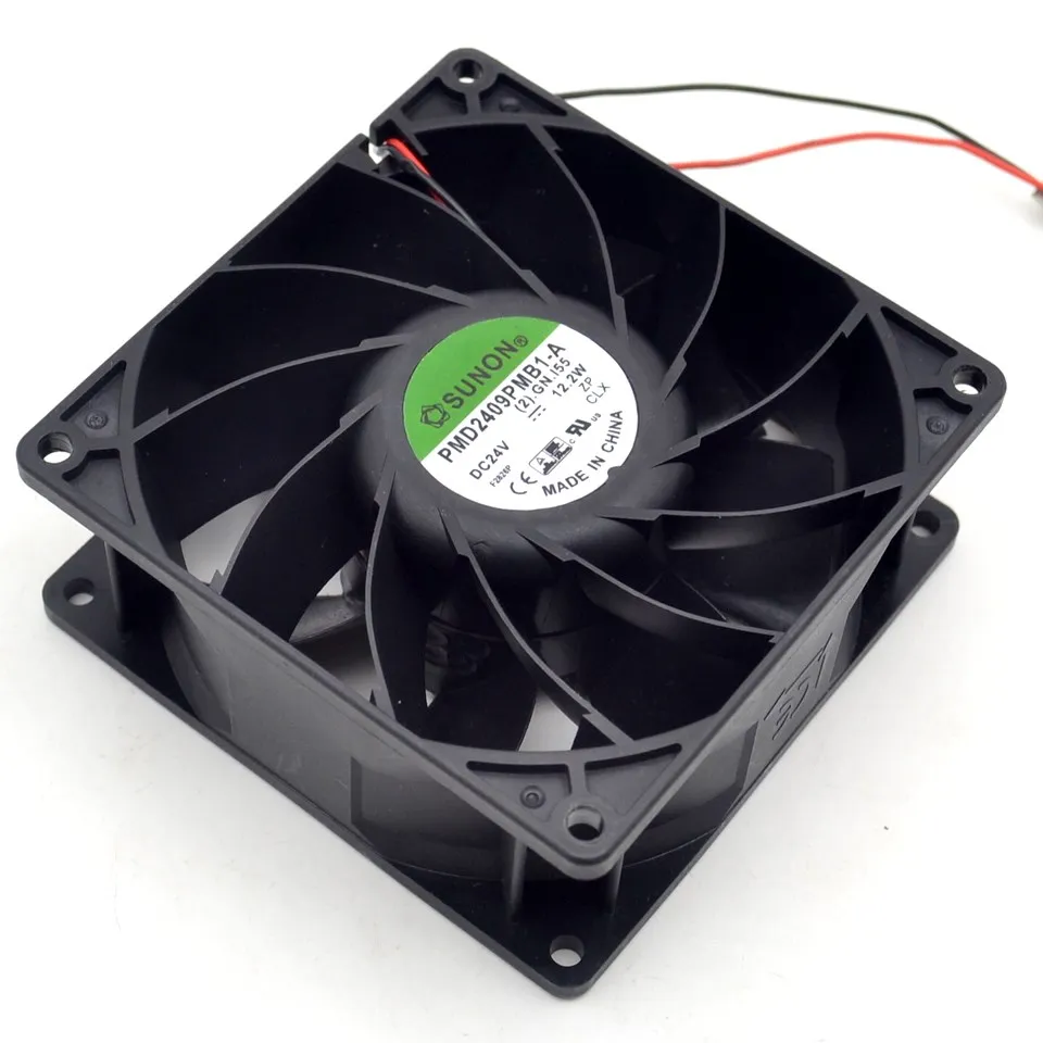 Dla SUNON Brand new inwerter wentylator 24V PMD2409PMB1-A 92mm urządzenia do pomiaru ciśnienia wiatru z wentylatorami osiowymi 92*92*38mm — zdjęcie 6