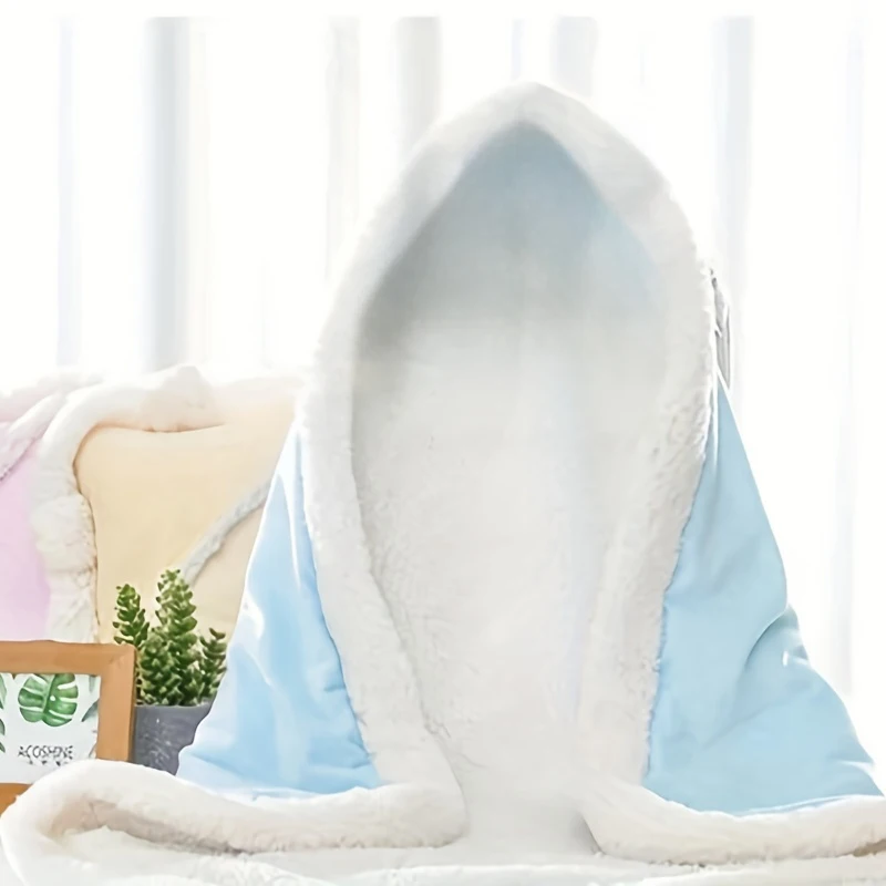 Couverture polaire chaude en velours pour bébé, emmaillotage pour nouveau-né, couverture polaire douce, ensemble de literie solide, couette, lange d'emmaillotage