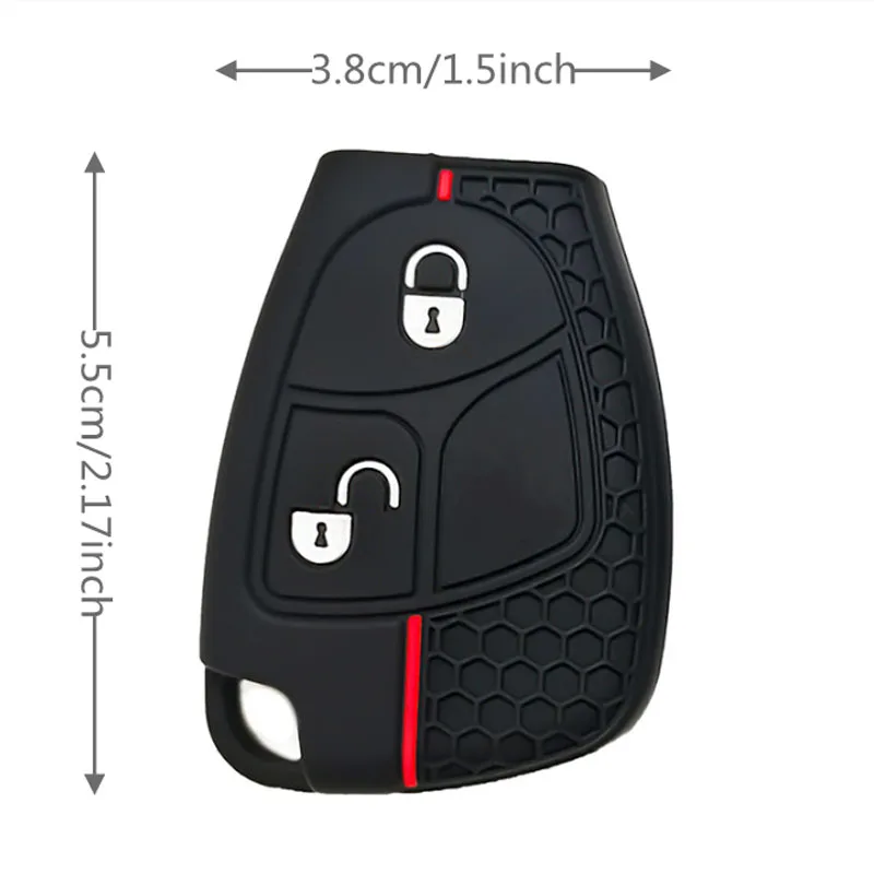 For Mercedes Benz Silicone Car key cover Case C B E Class W203 W211 W204 YU BN CLS CLK