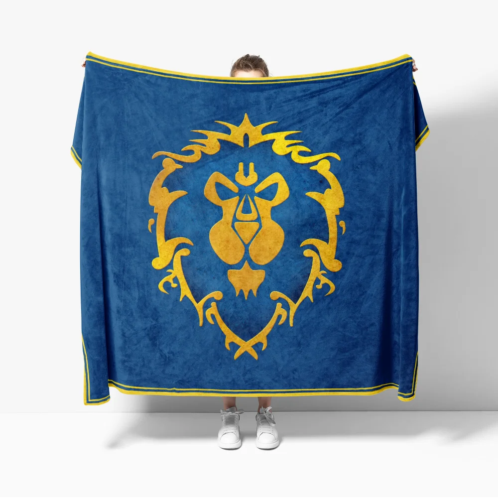 Manta de franela Alliance para el juego de la Horde, película decorativa para sofá, cama, dormitorio