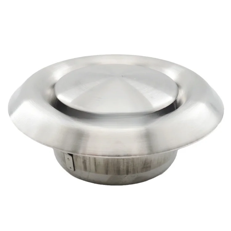 

Spherical disc vent outlet crafted with 304 stainless steel for use in wall hood exhaust systems and ventilation units