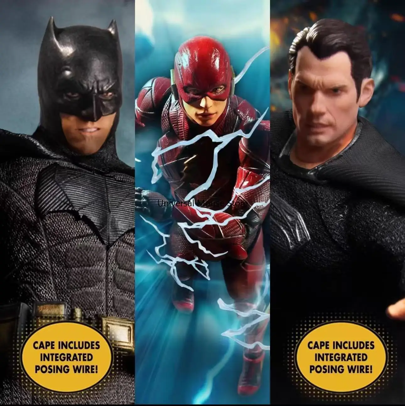 

Mezco Zack Snyder Justice League Three-Man Set Batman Superman Flash Action Figure Model