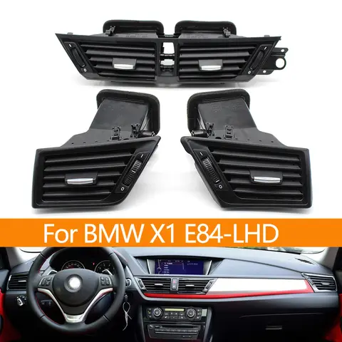 LHD Dashboard Central Left Right Conditioner Air Vent Grill Outlet Complete Assembly For BMW X1 E84 64229258354 64222991235 8 best sales bmw x1 air vent - №6