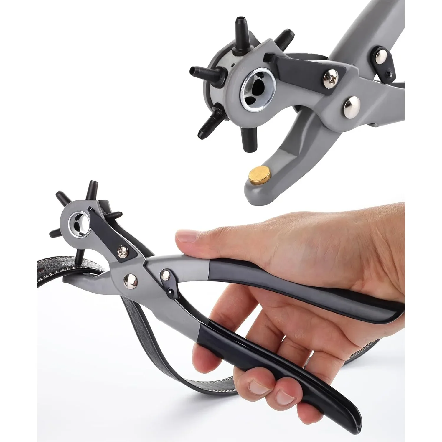 

Perforated dimensions of leather punch tools, belts and leather