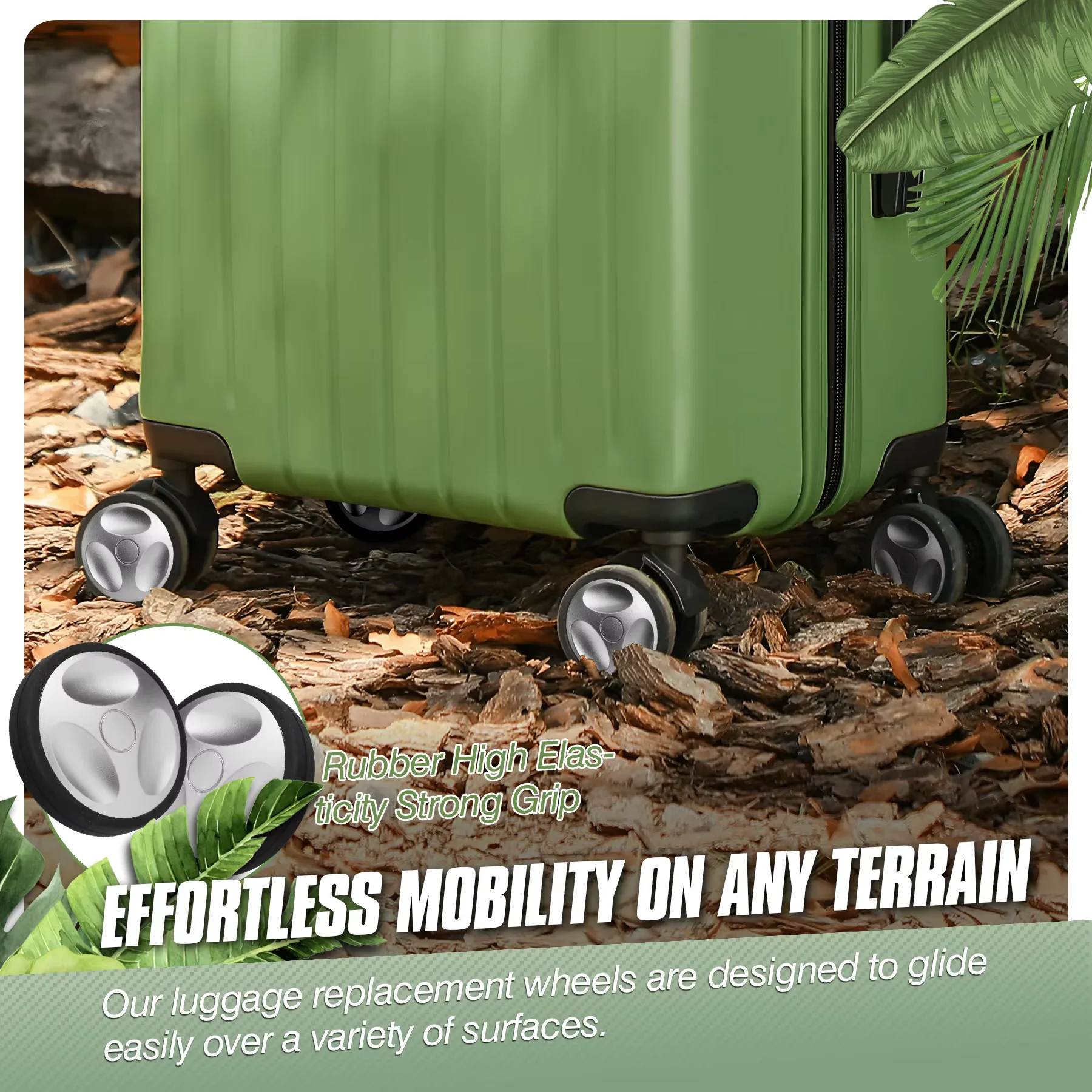 8 قطعة عجلة الأمتعة الشظية مع المسمار حقيبة سفر عجلات استبدال الأمتعة استبدال عجلة 55 مللي متر المحاور عجلة العجلات إصلاح