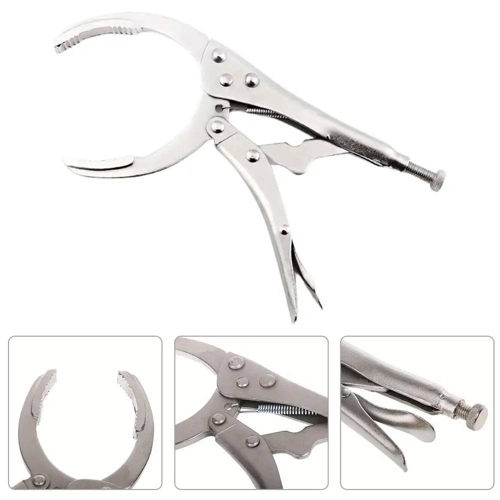 Adjustable Oil Filter Wrench Removal Tool Locking Pliers Hand Remover Clamp Filter Wrench Oil Filter Disassembly Tools