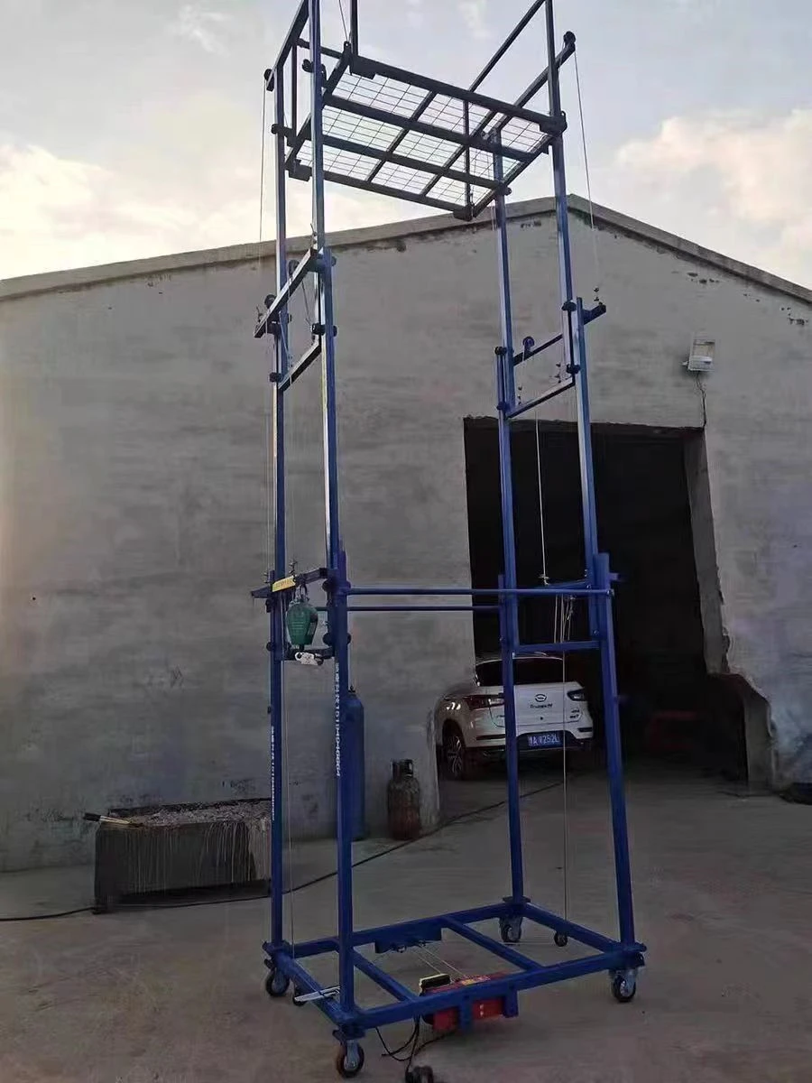 Electric mobile folding scaffolding elevator /Remote control hoist /Elevating platform for home decoration construction site