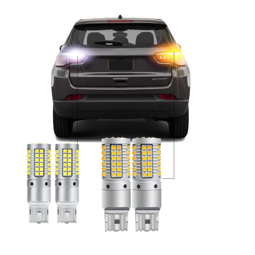 LED Car For Jeep Compass 2011-2018 219 2020 2021 2022 2023 2024 Canbus Exterior Light Bulb Turn Signal Backup Reversing Lamp