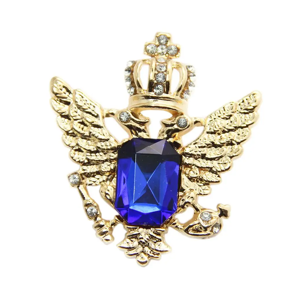 Alloy Eagle Brooch Pin Vintage Style Rhinestone Clothes Pin for Men's Suit Business Party Accessory Alloy Eagle Brooch Pin Vintage Style Rhinestone Clothes Pin for Men's Suit Business Party Accessory