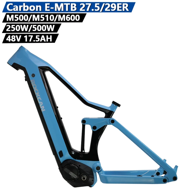 Carbon Electric Bike Frame 27.5 29ER E bike Frame 250W 500W Motor M510 M600 Integrated Battery 15 17 19 Inch Carbon Frame AliExpress