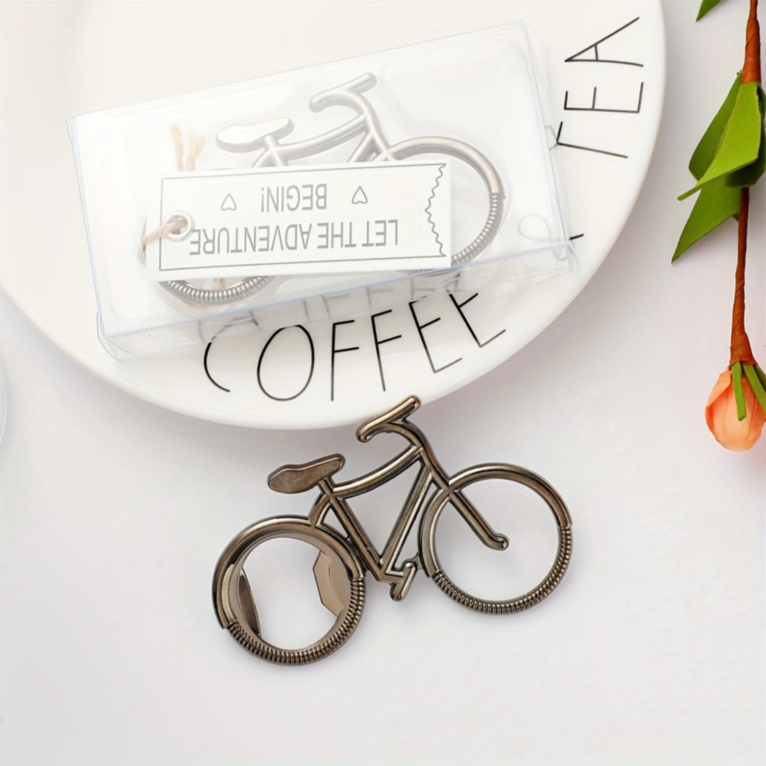 1pc, Bicycle Shape Bottle Opener, Stainless Steel Bike Shape Bottle Opener, Creative And Funny For Beer, Wine, Juice Opening, Bi