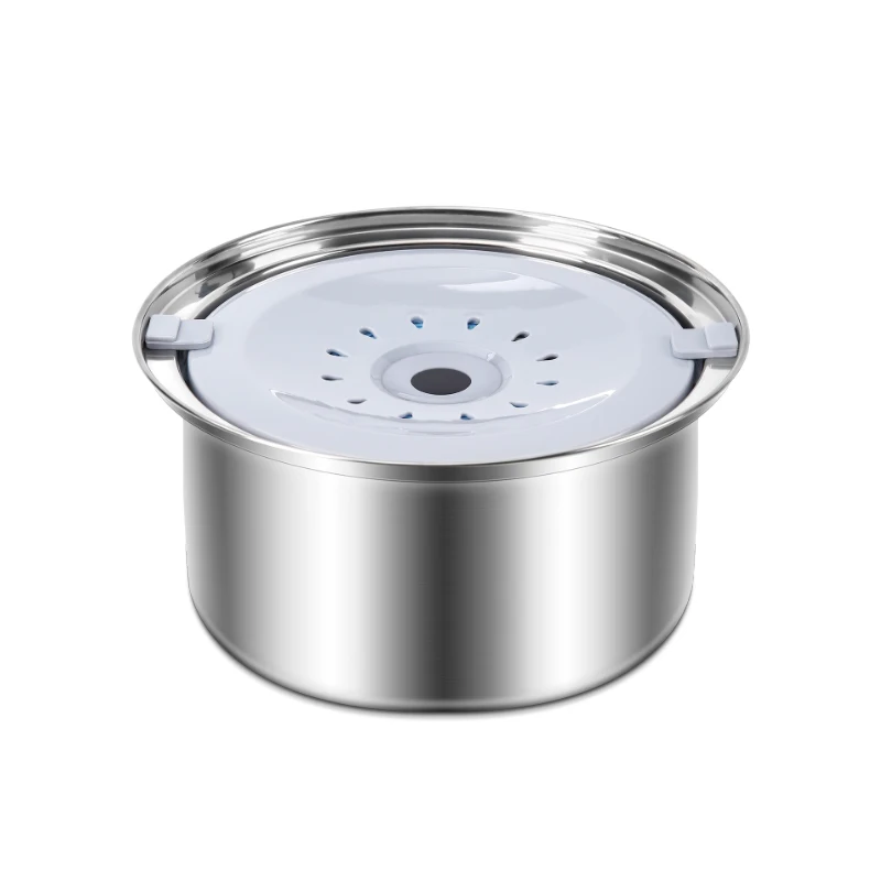 

2.5/4L Large Capacity Stainless Steel Pet Water Bowl Suspended Dog Food Dish Spill-Proof Drip-Free Cat Water Dispenser