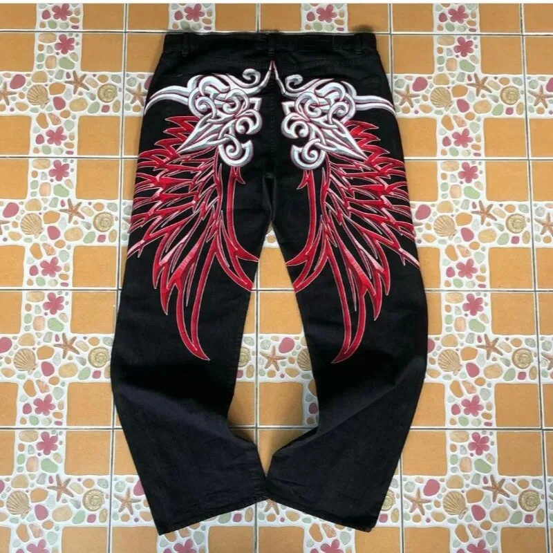 

Свободные повседневные мужские джинсы, уличная одежда Y2K, хлопковые прямые джинсы для больших мальчиков, удобная посадка, молодежный модный осенний сезон