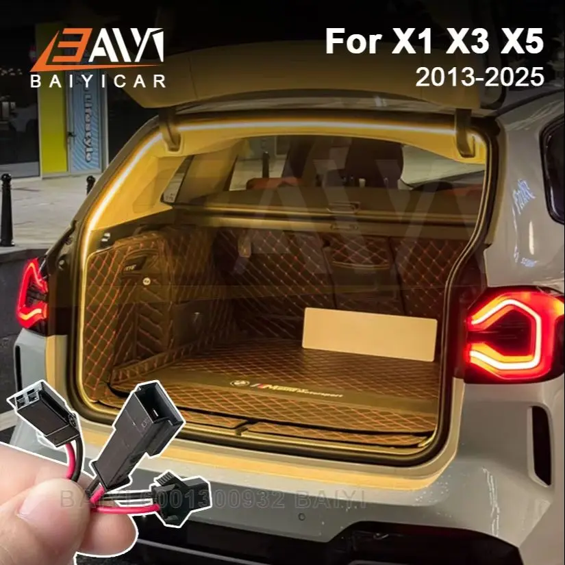 

LED Car Trunk Light For BMW X1 X3 X5 Customized Car Atmosphere Light Rear Brightening Lighting Strips Auto Interior Accessories