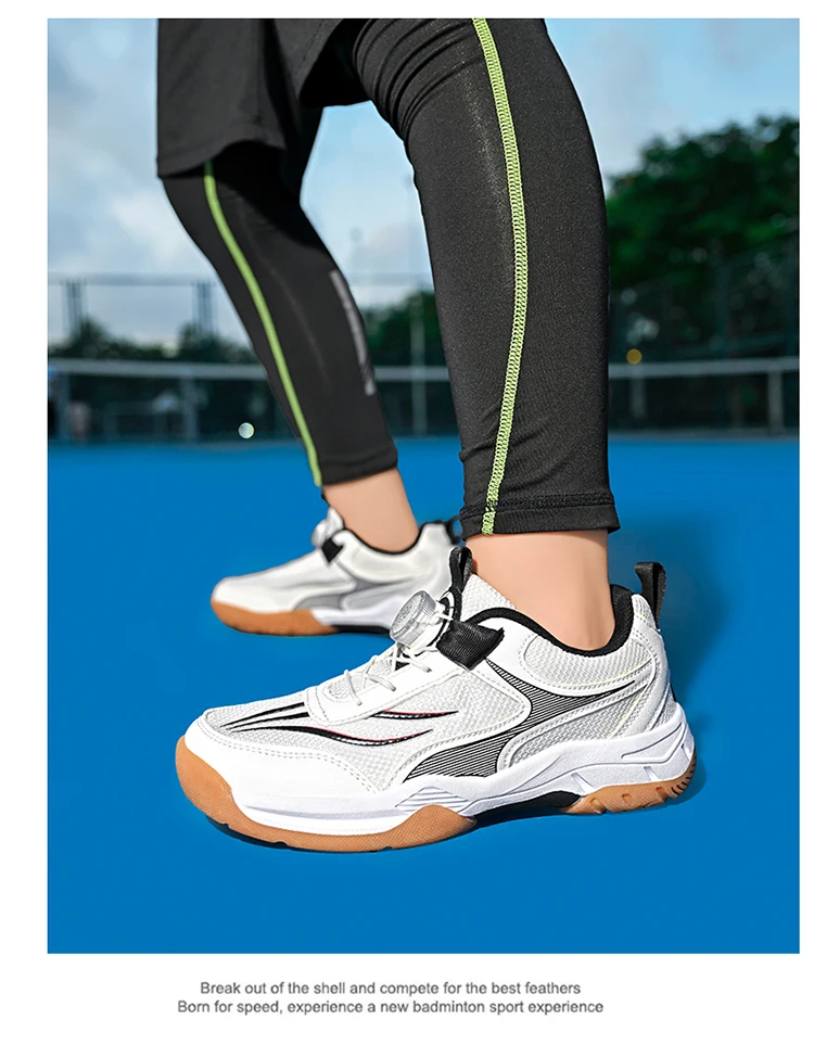 Atmungsaktive Tischtennisschuhe für Kinder Leichte Rutschfeste Outdoor-Badmintonsneaker Sporttrainingsschuhe für Jungen – Detail 10