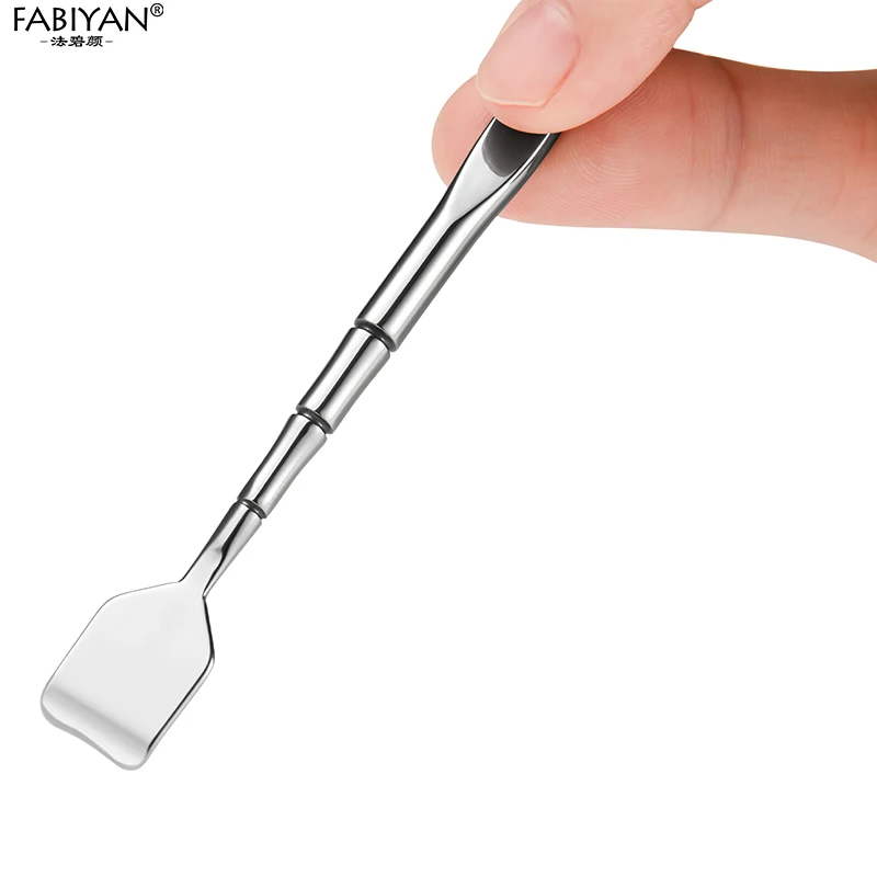 1 szt. Dwugłowicowa Łopatka do Usuwania Wągrów ze Stali Nierdzewnej, Ekstraktor do Białych i Czarnych Wągrów, Skrobak do Usuwania Wągrów z Nosa dla Kobiet, Oczyszczanie Twarzy