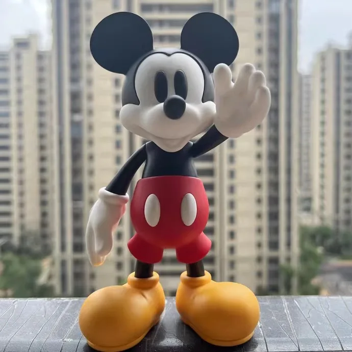 

15cm Disney Mickey Action Cartoon Vintage Mickey Mouse PVC Sculpture 200% Mickey Model Doll Desktop Ornaments Home Decor Gifts