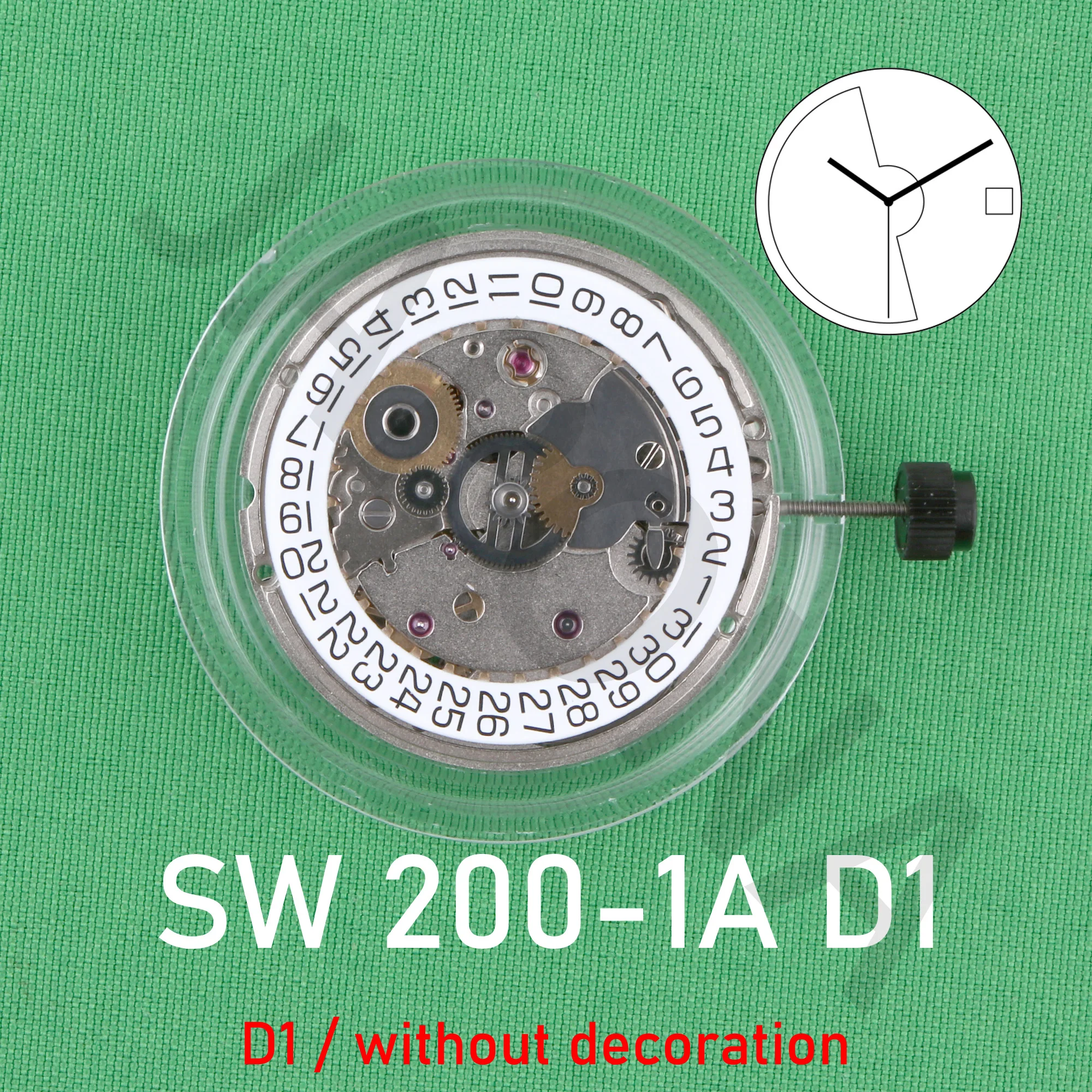 

SW200 movement SW200-1a d1 New Swiss original mechanical movement calendar three needle fully automatic movement