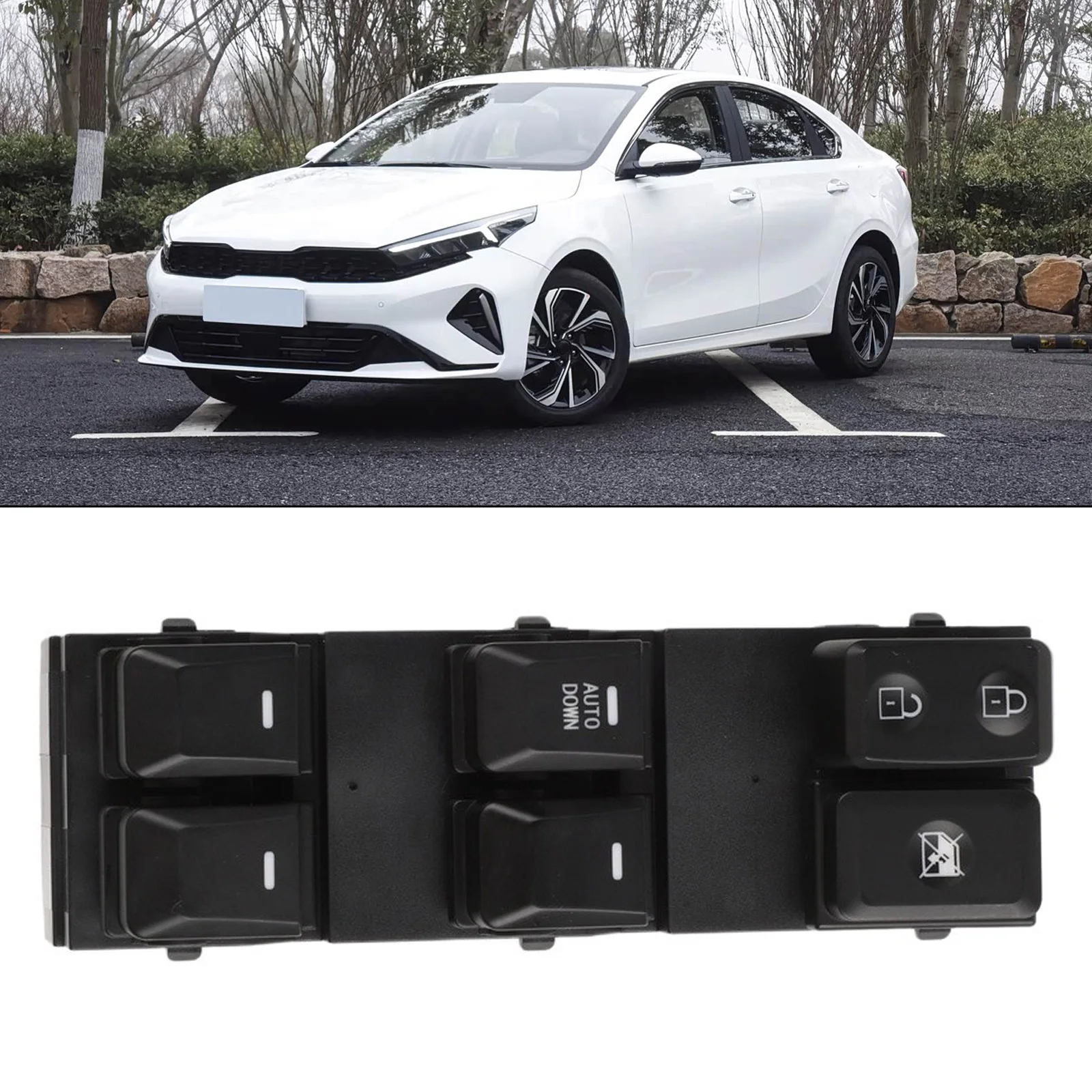 Power Window Switch for Kia For Sportage 2011-2016 Driver Side with OEM-Compatible Factor and Terminal Configuration