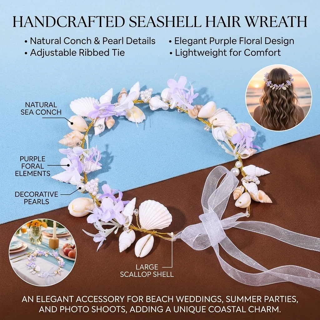 

Colorful Flower Hairband Boho Style Floral Headpieces Bride Beach Wedding Party Hair Jewelry Accessories Ribbon Headbands