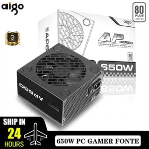 AIGO AP 전원 공급 장치 PC 550W 650W 750W DIY 게임 80PLUS 230V EU 120mm MUTE 팬 ATX 데스크탑 컴퓨터 게이머 Fonte PSU 용 RX 580 10 최고의 판매 550W PSU -№4