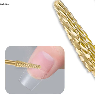 【WHB】Diamond Nail Drill Bits 3/32'' Russian Manicure Drill Bits Rotary Burr Cuticle Flame Tip Nail Accessories Tools