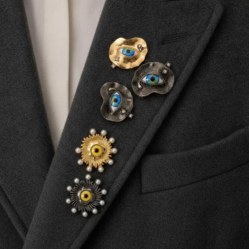 Vintage Metall-Dekoknöpfe mit Niedlichem Augen-Herz-Design für Kleidung, Nähen, DIY, Bekleidungsreparaturen, Handgemachte Geschenke für Liebende – Detail 13