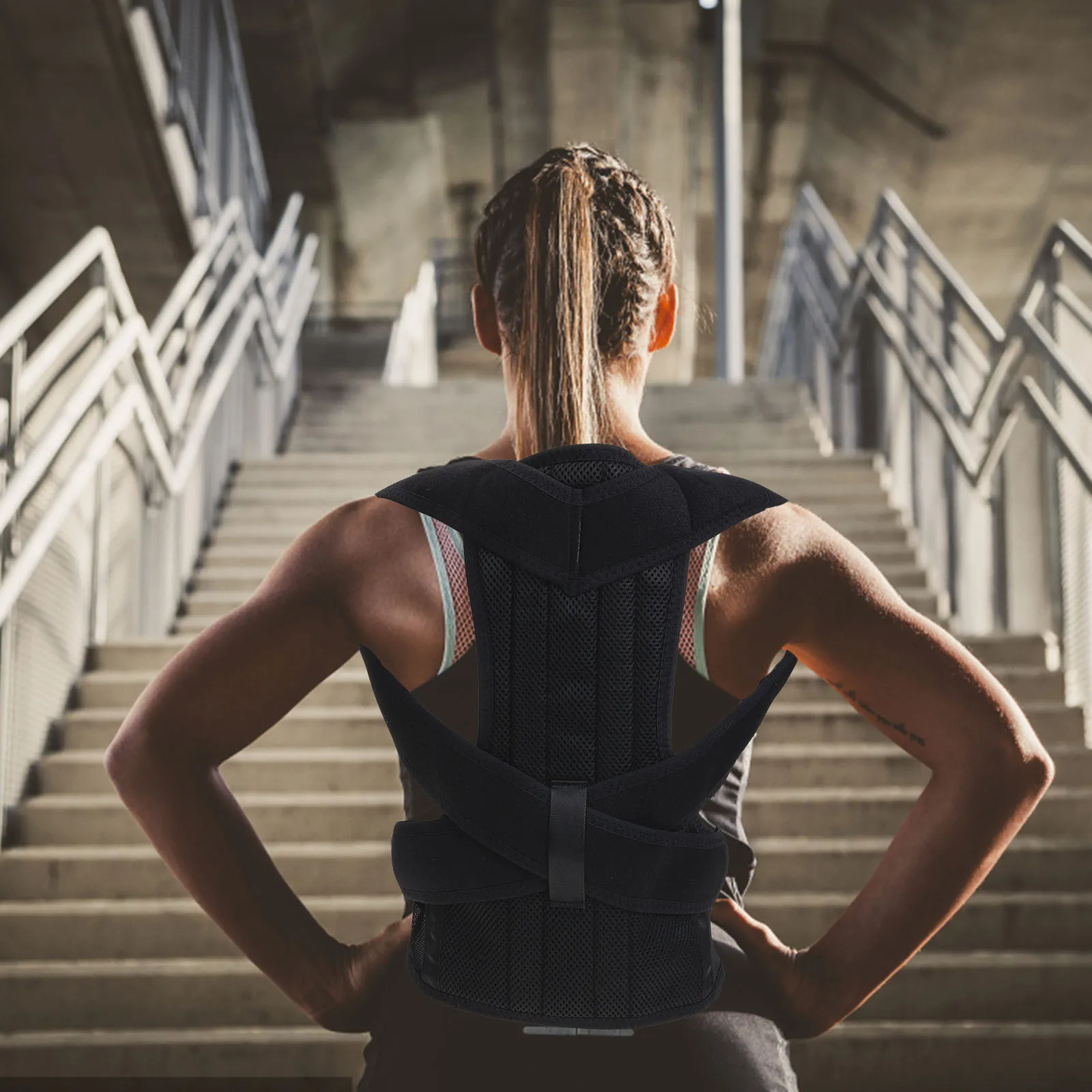 

Регулируемый корректор спины, унисекс, корректор осанки, поддерживающий ремень для поддержки спины для улучшения осанки и облегчения боли