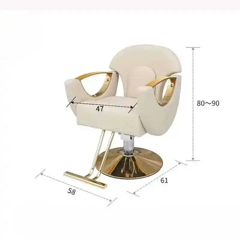 

De Black Luxury Barbeiro Barber Chair Advanced Personalized Classic Armrest Cadeira Lifter Chair Designed Salon Furniture