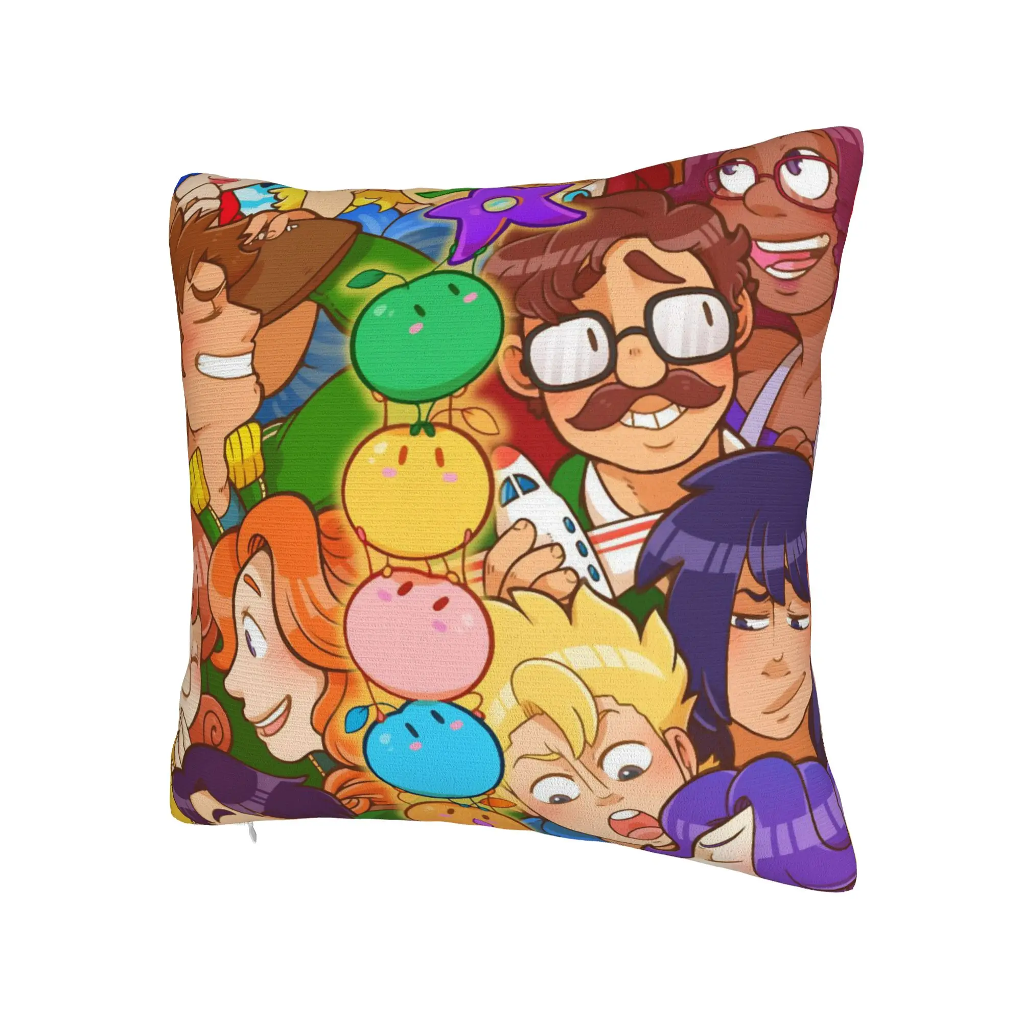 Decorative Pillowcases Stardew Valley Animals Merch Bedroom  Pillow Case Cover Square Style Multi-Size