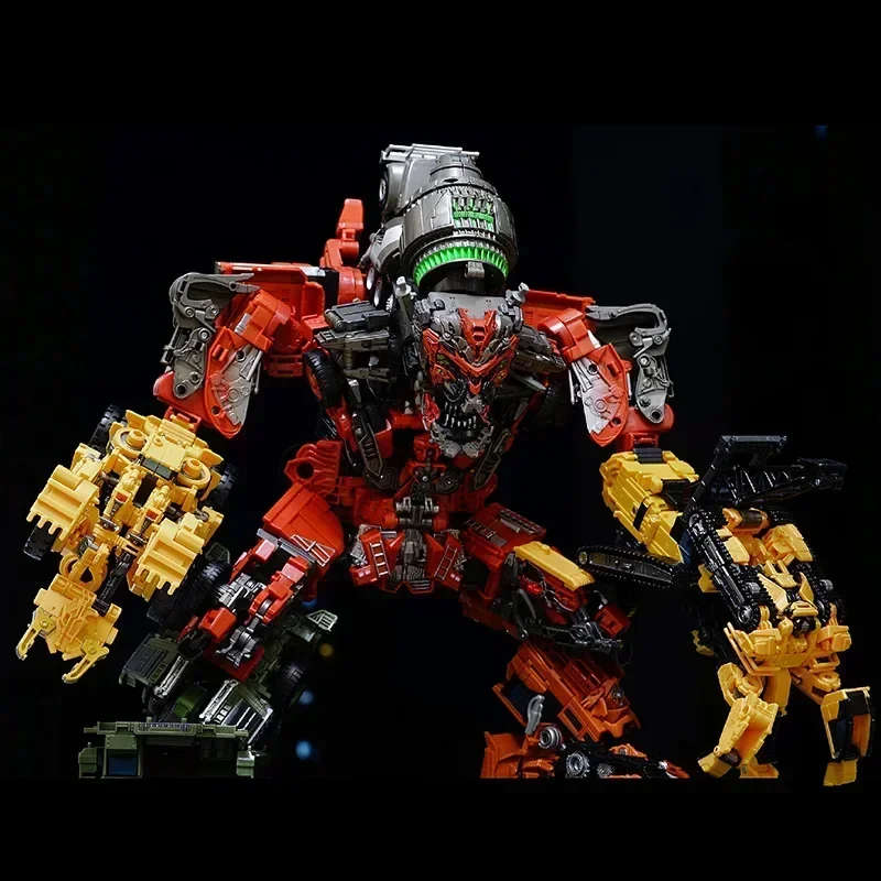 48cm AOYI 8 IN 1 Devastator Transformation Toys Anime Action Figure Model High Quality KO GT Truck Crane Robot Car Kids Boy Gift