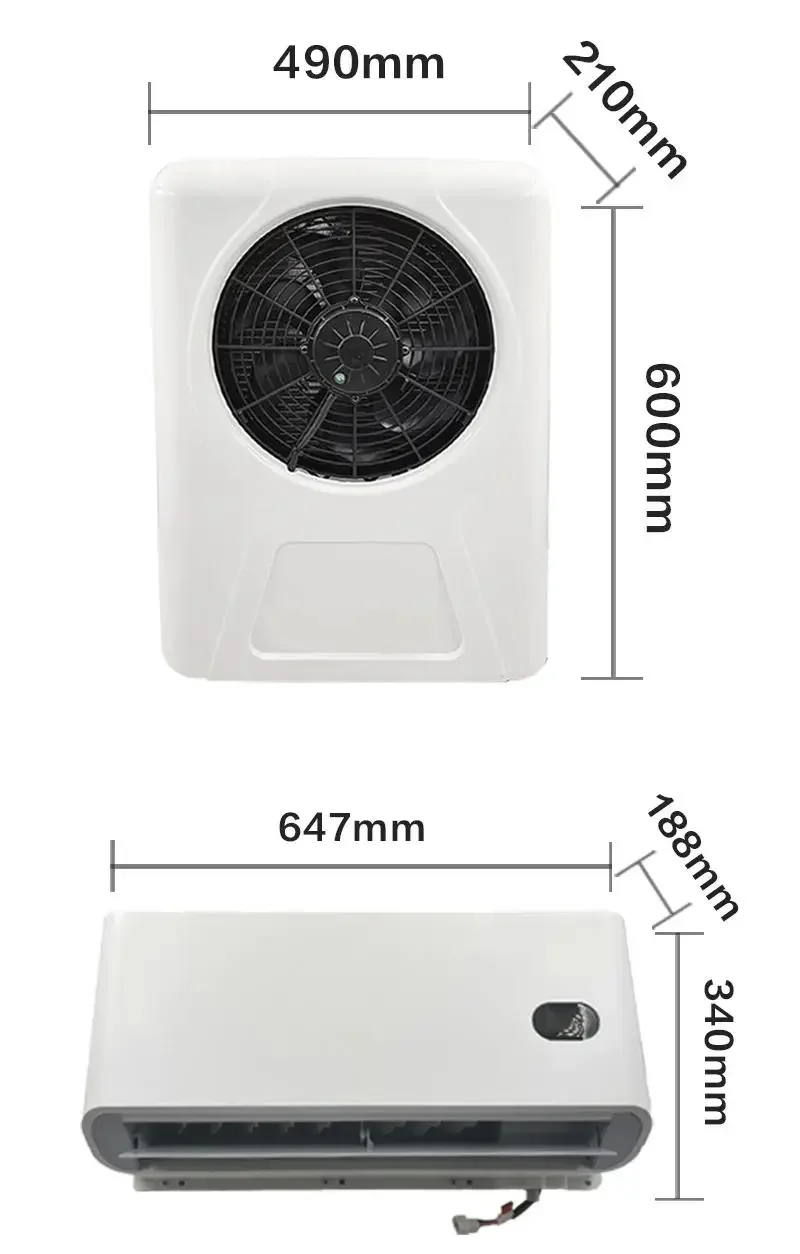 Okyrie Chinese Manufacturer 12V 24V  Volt Split A/C Unit Camper Bus Boat Air Conditioner Marine