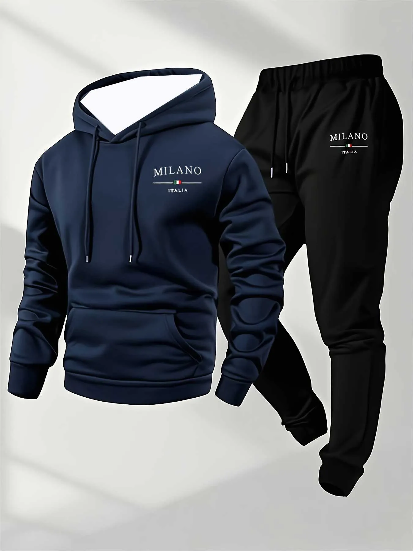 

2025 Autumn and Winter New Y2K Men's Sports Set MILANO 3D Printed Fashion Suitable for Men's Street Daily Versatile 2-piece Set