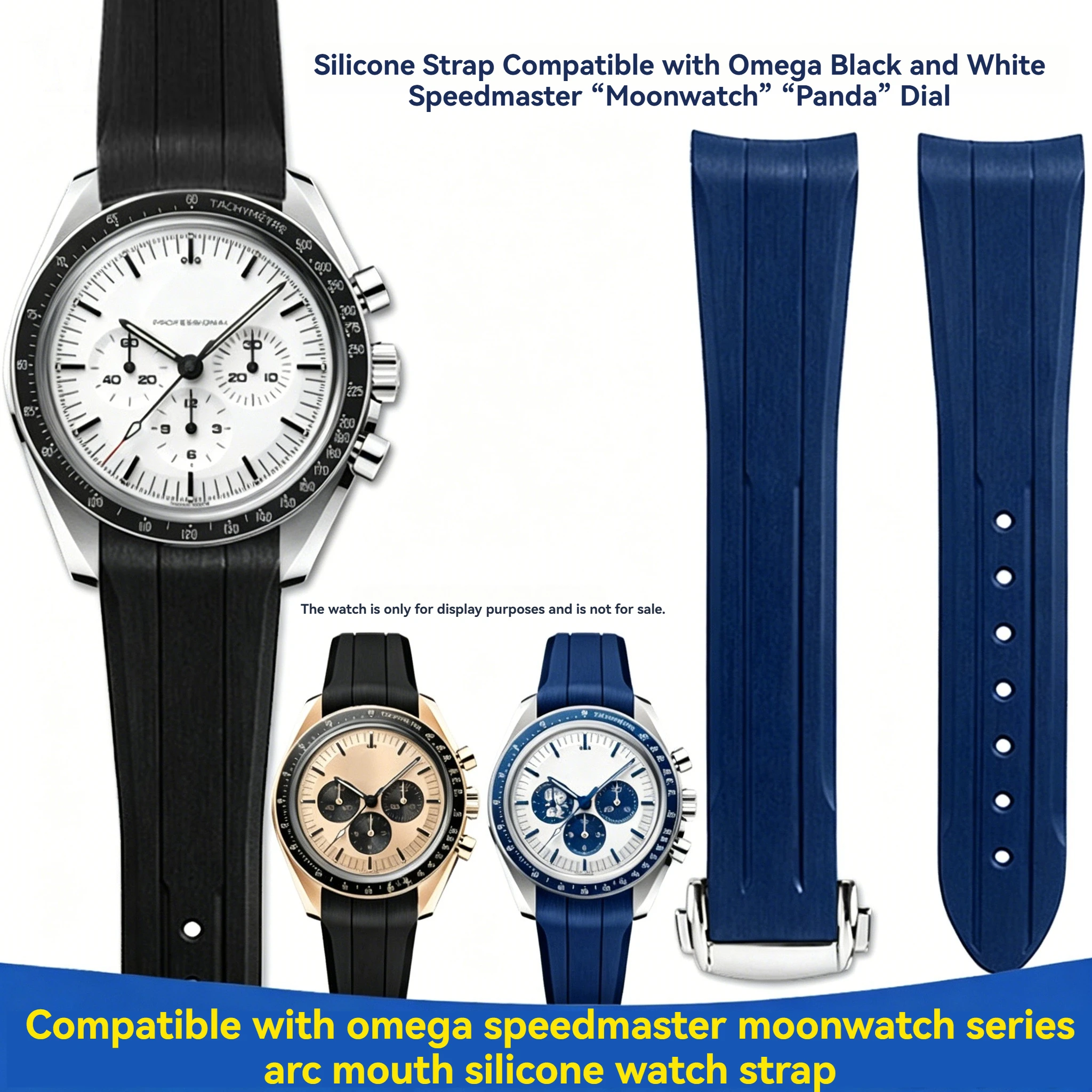 

Ремешок для часов Omega&Swatch Seamaster 300 Speedmaster Moon Strap, мужской, с дугообразным креплением, резиновый, силиконовый, 20 мм, 21 мм, с раскладывающейся застежкой.
