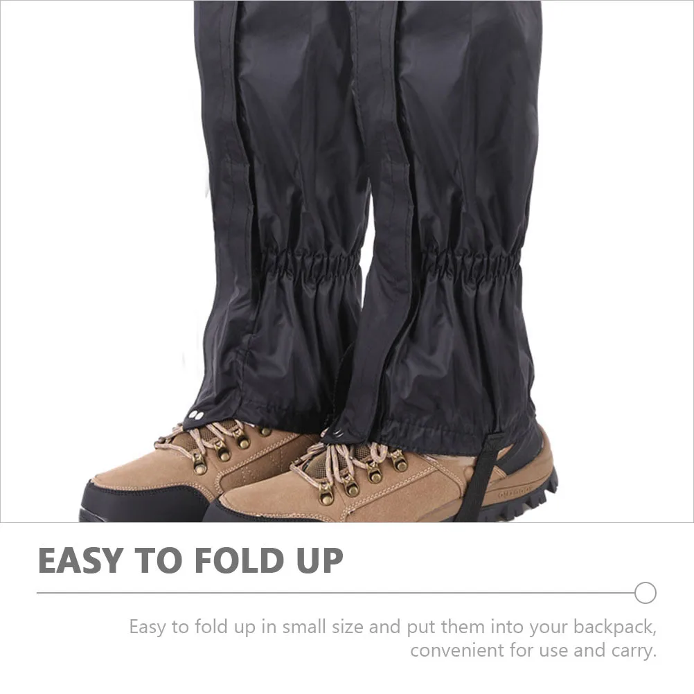 

1Pair Durable Leg Guards Outdoor Supplies Snow Boot Gaiters Climbing Protective Sleeve Gaiters for Men Outdoor Leg Sleeves