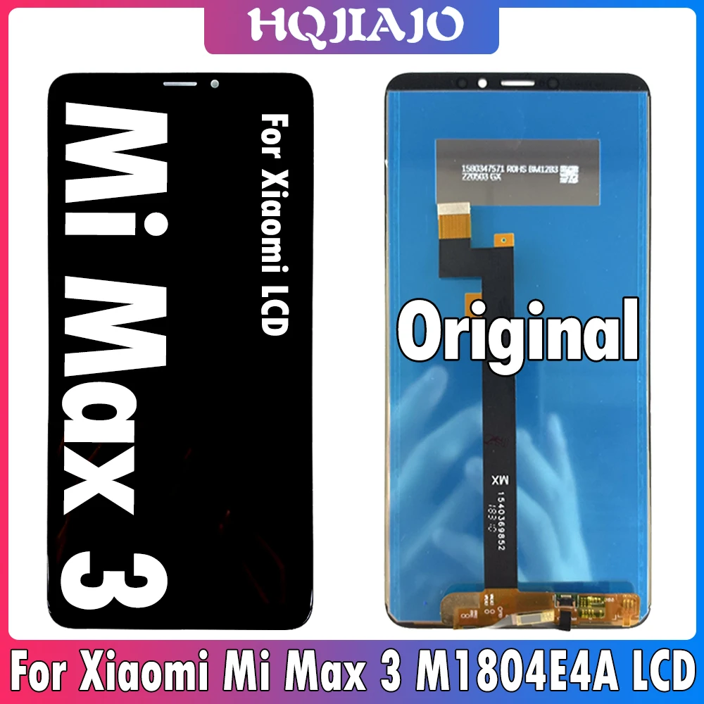 6.9inch Original For Xiaomi Max3 LCD M1804E4A Display Digitizer Assembly For Xiaomi Mi Max 3 Display Screen Replacement