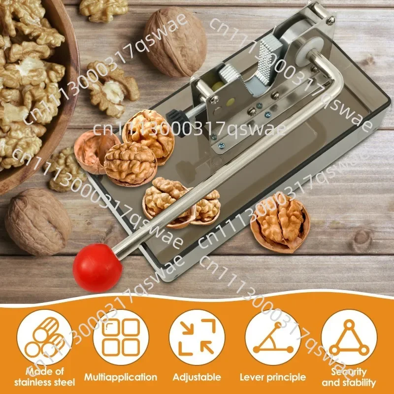 Stainless Steel Nut Cracker Tool for Walnut Almond Chestnut Pecan Portable Household Nut Opening Hand Plier Accessory